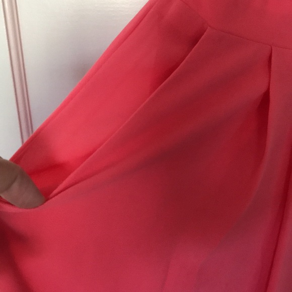 Coral pant suit romper - worse once perfect spring statement piece - Picture 3 of 6